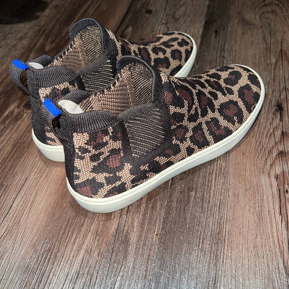 Rothy’s Chelsea cheetah shoe/boot